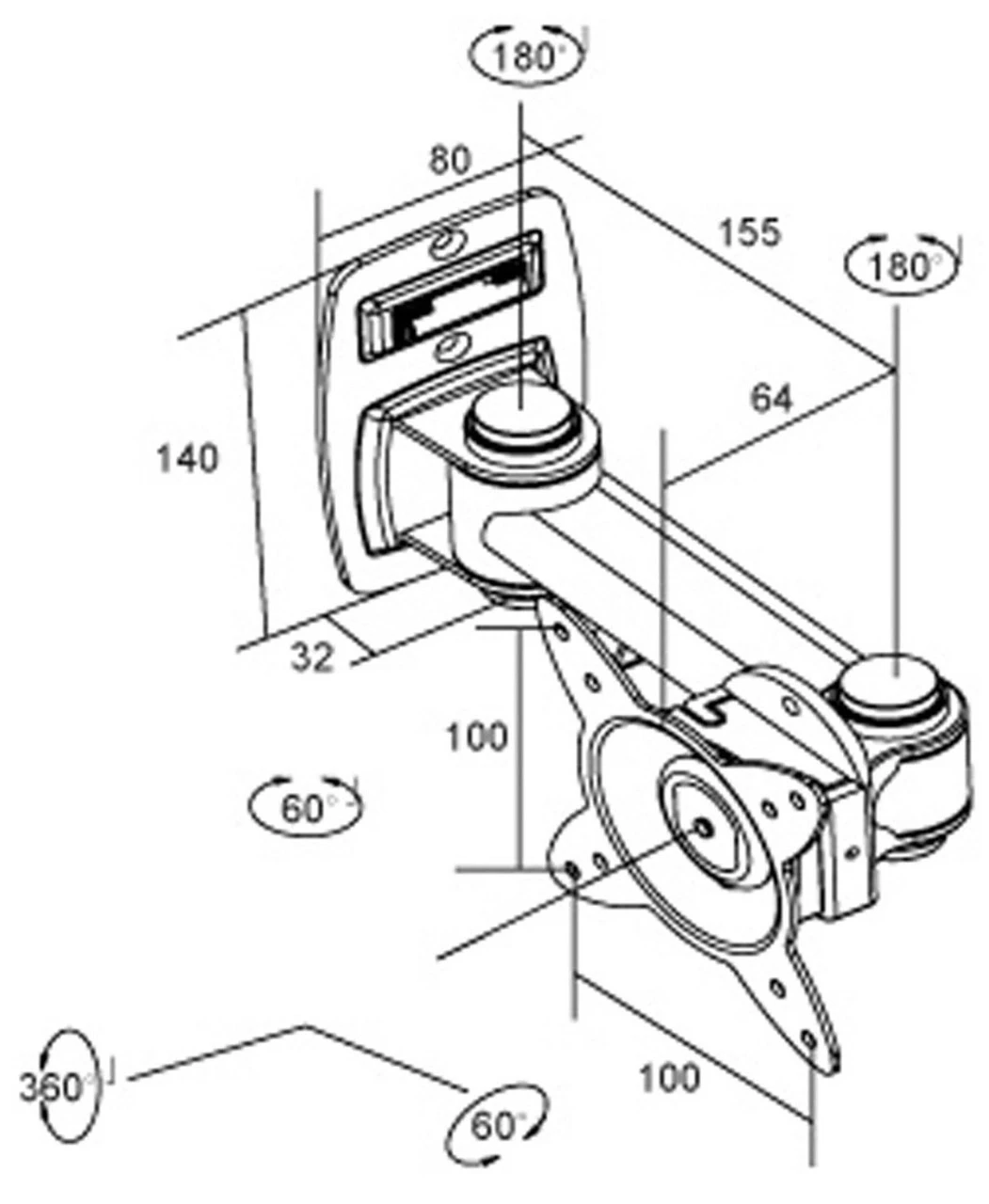 Svensen SV8 Caravan Motorhome Wall Mount Television Bracket 4 Svensen SV8 Caravan Motorhome Wall Mount Television Bracket - Image 2