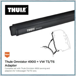 Thule Omnistor 4900 VW T5/T6 Campervan Awning And Bracket Kit -Outdoor Products Series t5t6 adapter 13363.1553002959