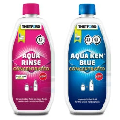 Thetford Aqua Kem Porta Potti Pink & Green Eco Friendly Concentrate Chemical Duo Pack -Outdoor Products Series thetford aqua kem rinse concentrate pink blue duo twin pack 98814.1574162336