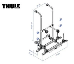 Thule Elite G2 All-Round Caravan & Motorhome Bike Rack -Outdoor Products Series thule elite g2 standard version 32502.1616606798