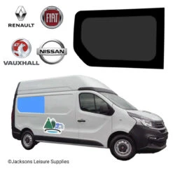 Renault Trafic Vauxhall Vivaro SWB Glass Campervan Window - UK Driver Side Rear