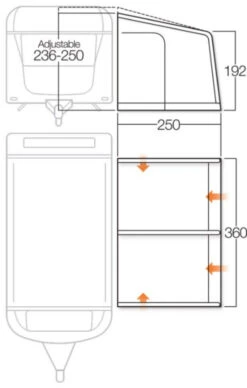 Vango Varkala Connect Caravan Airbeam Awning 21 Vango Varkala Connect Caravan Airbeam Awning -Outdoor Products Series vango 2018 awnings floorplan varkala 360 58563.1511266974