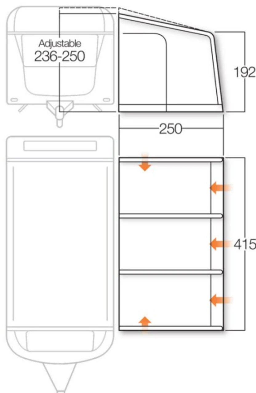 Vango Varkala Connect Caravan Airbeam Awning 12 Vango Varkala Connect Caravan Airbeam Awning - Image 10