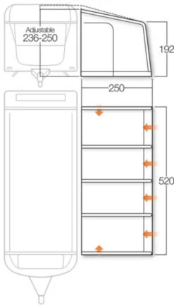 Vango Varkala Connect Caravan Airbeam Awning 23 Vango Varkala Connect Caravan Airbeam Awning -Outdoor Products Series vango 2018 awnings floorplan varkala 520 77639.1511266982