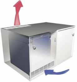 Dometic HiPro 6000 Absorption Hotel Silent Mini Bar Fridge -Outdoor Products Series ventilation hipro minibar desk 3 23318.1445438351