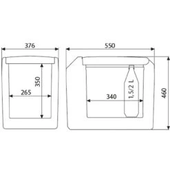 Dometic Waeco Tropicool TCX35 Thermoelectric 12v 24v Mains Cool Box -Outdoor Products Series waeco tcx35 dimensions 92410.1533744685