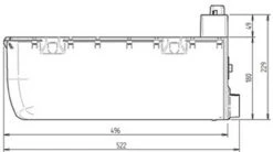 Whale Expanse Balanced Flue Gas Water Heater For Motorhomes 10 Whale Expanse Balanced Flue Gas Water Heater For Motorhomes -Outdoor Products Series whale Expanse Water Heater Side View Dimensions 44675.1541073892