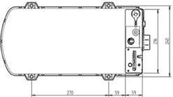 Whale Expanse Balanced Flue Gas Water Heater For Motorhomes 12 Whale Expanse Balanced Flue Gas Water Heater For Motorhomes -Outdoor Products Series whale Expanse Water Heater Top Dimensions 45765.1541073919