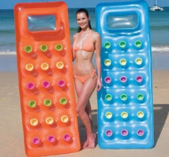 Bestway Inflatable 18 Pocket Fashion Lounger Pool Window Lilo